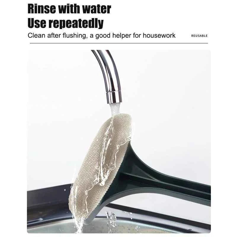 Window Screen Cleaning Brush With Soft Flannel Bristles