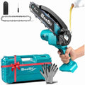 SEESII 6''Cordless Mini Chainsaw 15.2cm Electric Saw Rechargeable Woodworking Garden Pruning Saw for Makita 18V Battery pin