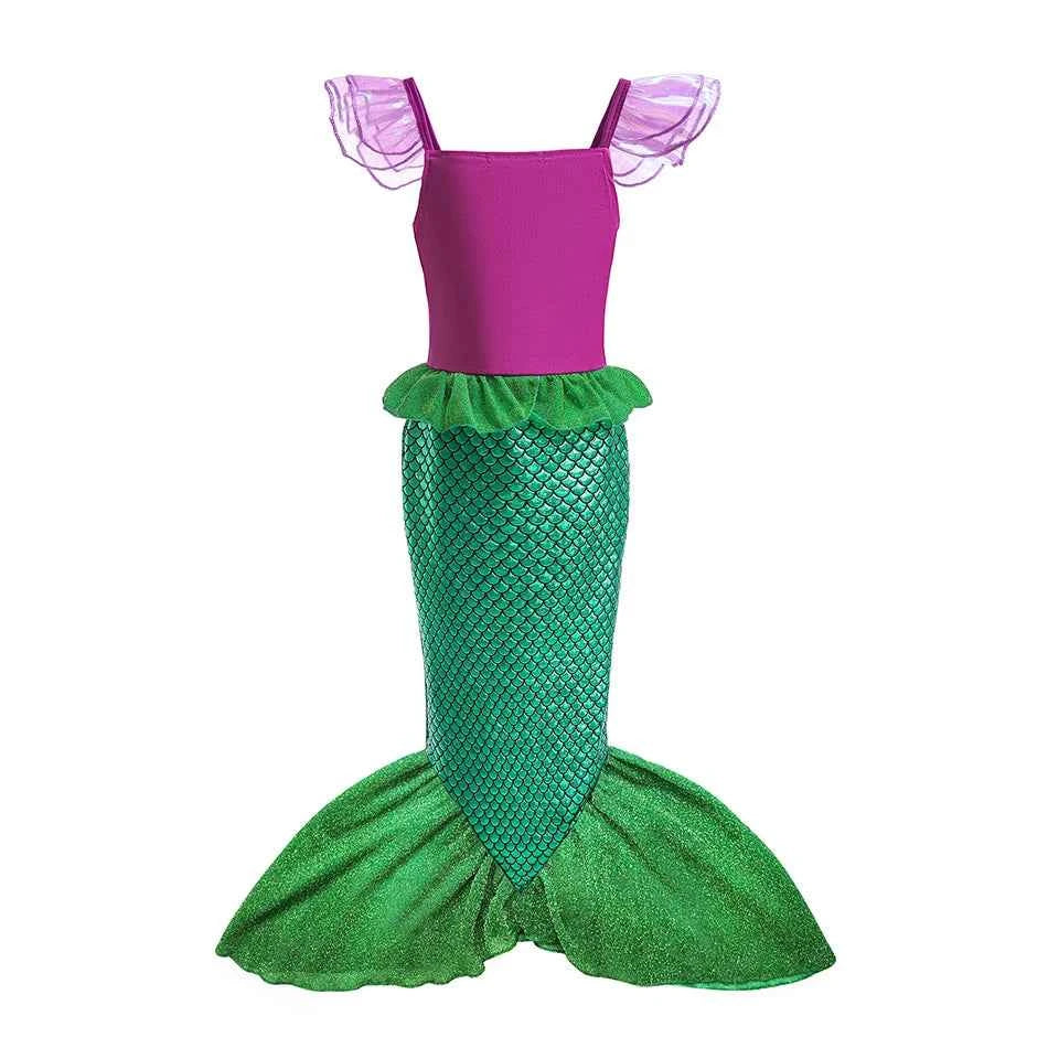 New Girl Dresses Princess Costume Kids Mermaid Cosplay Costume Kids Carnival Birthday Party Prom Costume Party Dresses For girls