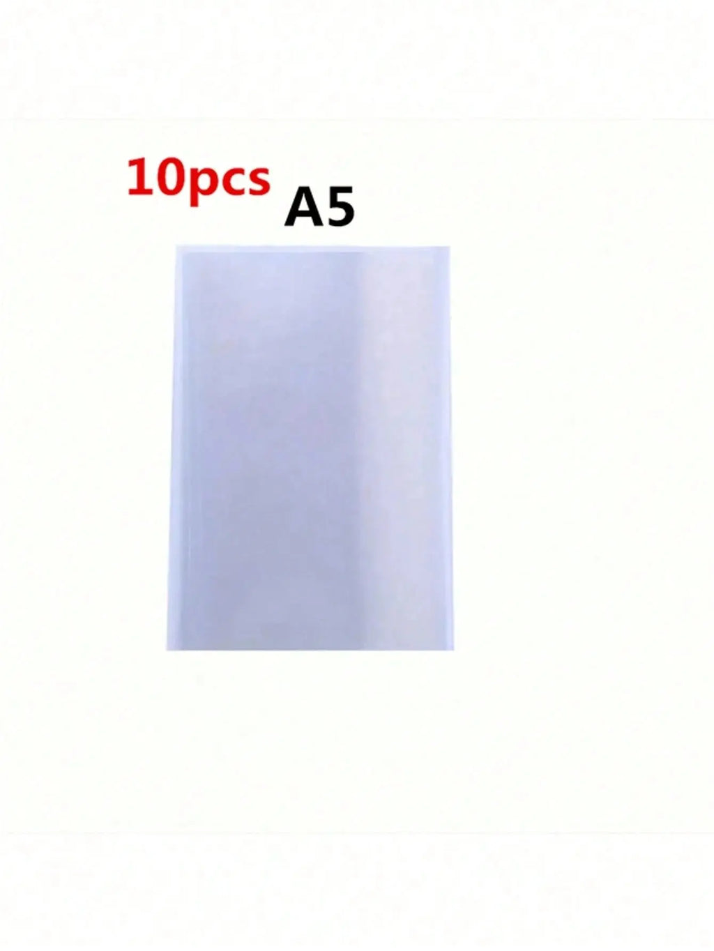 10 pcs Transparent Plastic Book Covers Waterproof And Wear-Resistant for A4/16K/A5 Books Ideal Student Back-to-School Supplies
