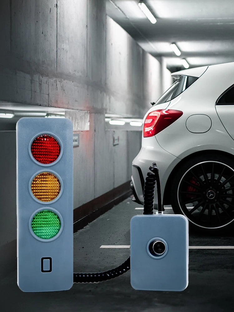 Auto Parking System Anti Collision Distance Stop Aid with Three Colors Light Car Guide Sensor Adjustable Battery Operated