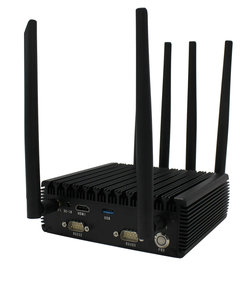 5G Industrial Mini PC, Intel Celeron N5100,16GB+512GB SSD, WiFi 5, BT 4.0, Gigabit Ethernet, Windows 10 Pro, Fanless