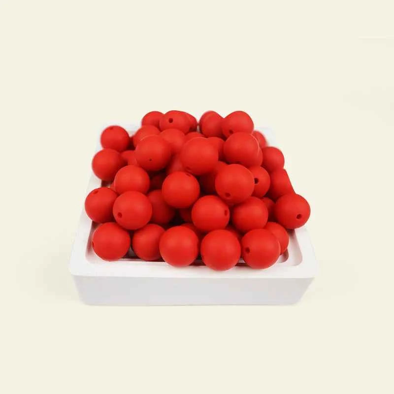 12mm Siilcone Round Beads 100/50/20Pcs For Jewelry Making To Make Bracelets DIY Keychain Necklace Jewelry Accessories BPA Free
