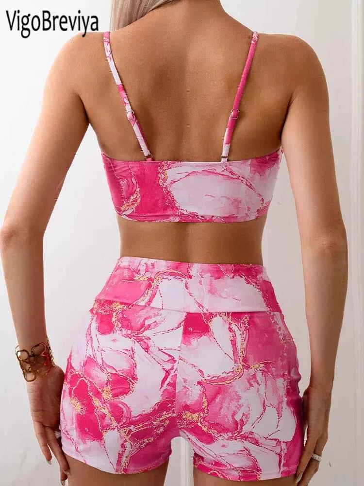VigoBreviya 2026 Sexy Print Swimwear Women High Waist Strapped Bikini Set Brazilian Lady Swimsuit Push UP Beach Summer Bath Suit