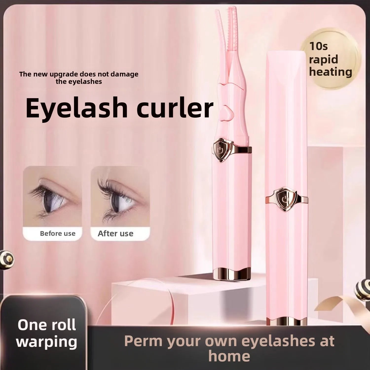 Electric Eyelash Curler Electric Heating Long-lasting Shaping Intelligent Temperature Control Portable and Not Harmful Makeup