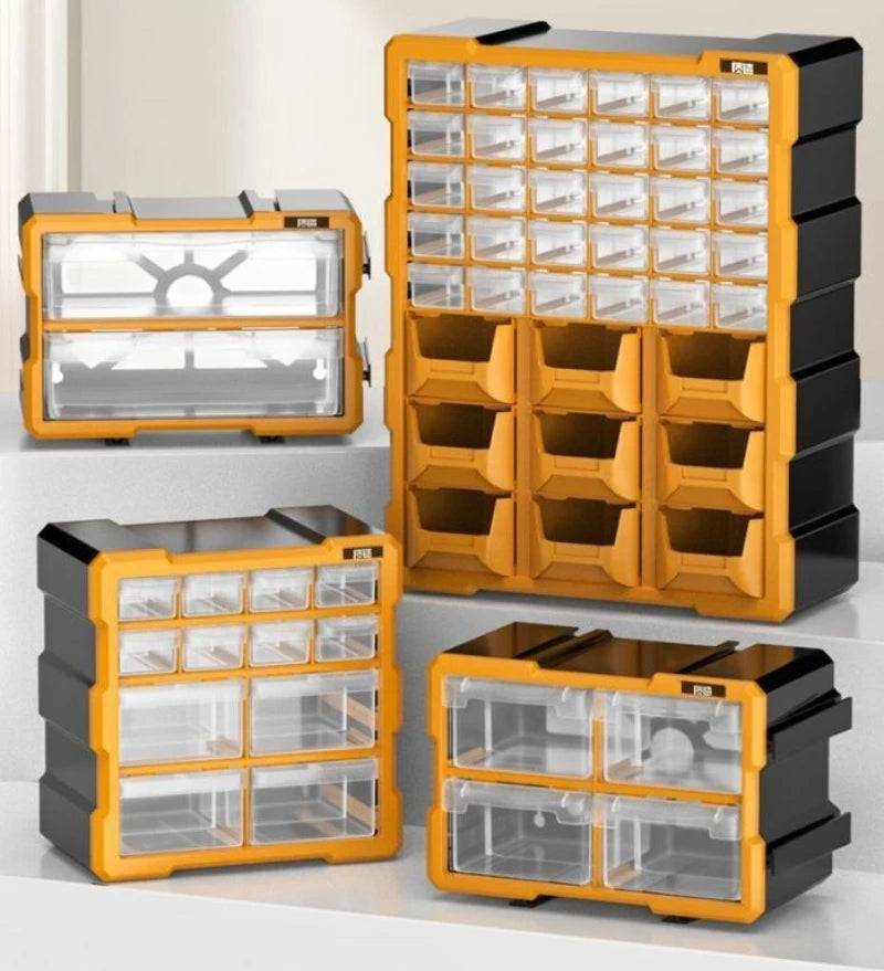 Hardware Toolbox Hanging Design Tool Parts Box Drawer-type Classification Storage Box Sturdy and Durable Tools Packaging
