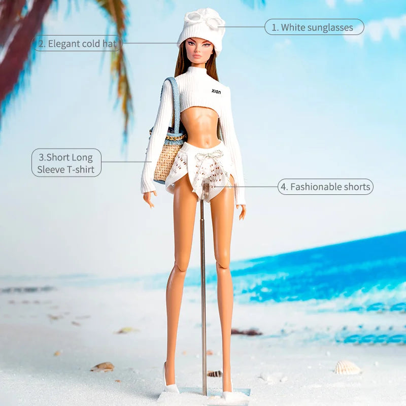 2026 New Xianxian Doll Clothes Set High-end Wear Suit Coat Top Skirt Princess Exquisite Makeup Dress Up Toys Doll Accessories