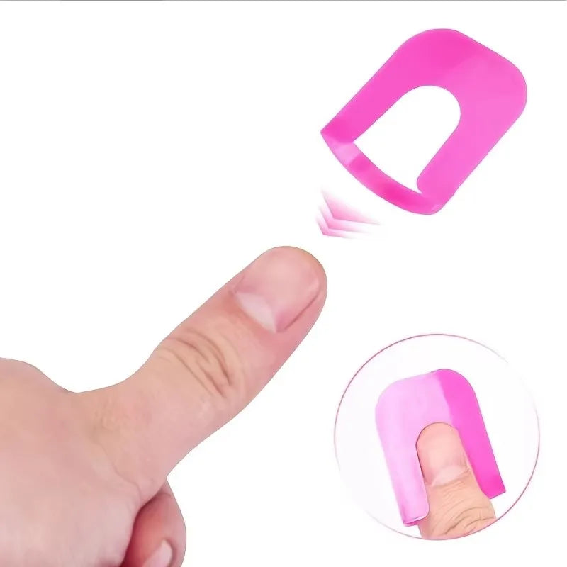 26 Nail Art Tools Including Nail Polish, Glue, Model Clips, Nail Edge Gradient Printing Device, and Overflow Tool