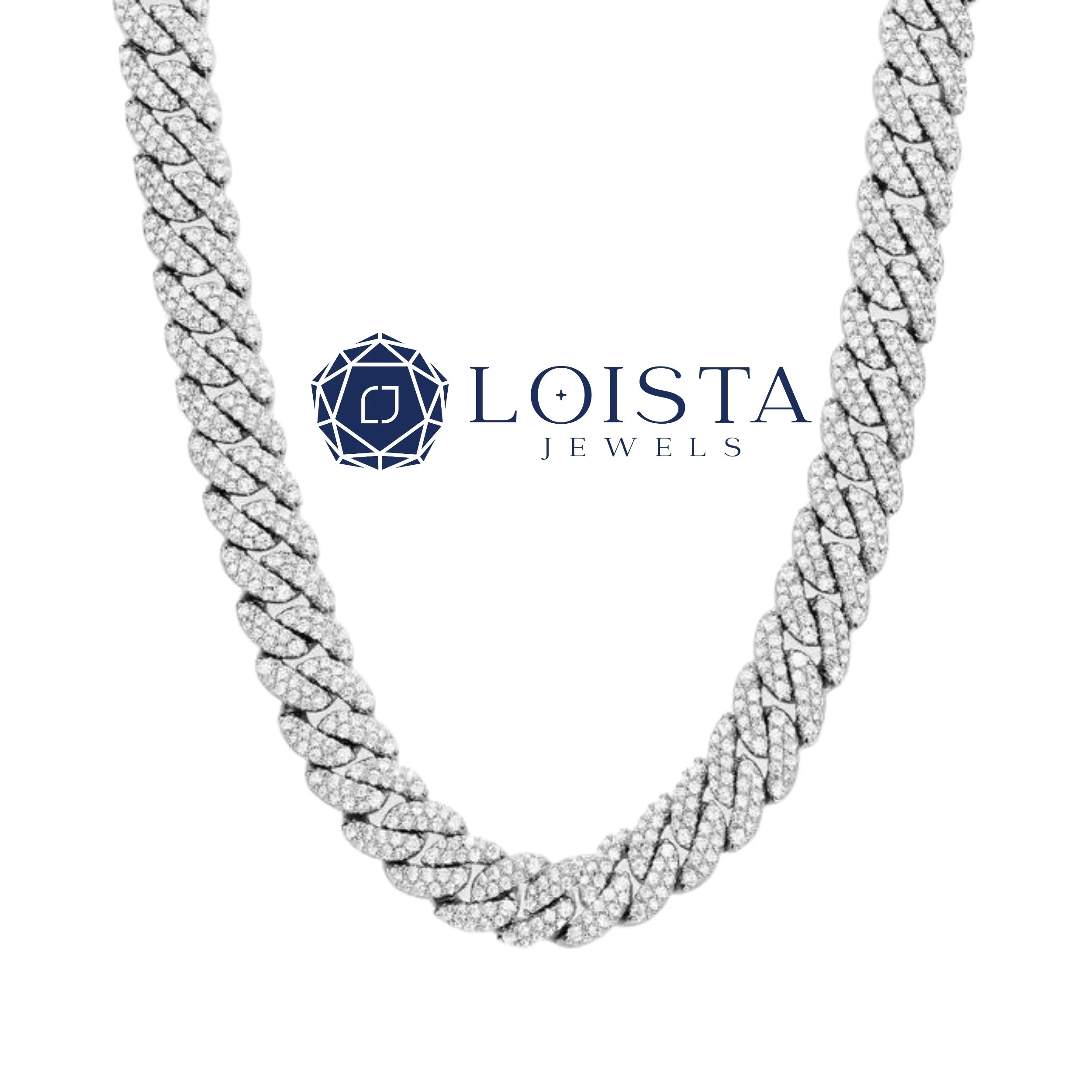 IGI Certified Lab Grown Diamond Hip Hop Cuban Link Chain Necklace In Gold Iced Out Chain for Men