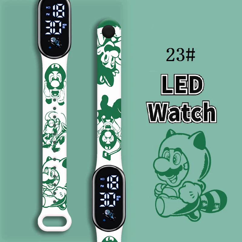Kids LED Watch Touch Control Digital Watch Silicone Strap Waterproof Sport Wristwatch for Boys Girls Children Birthday Gift