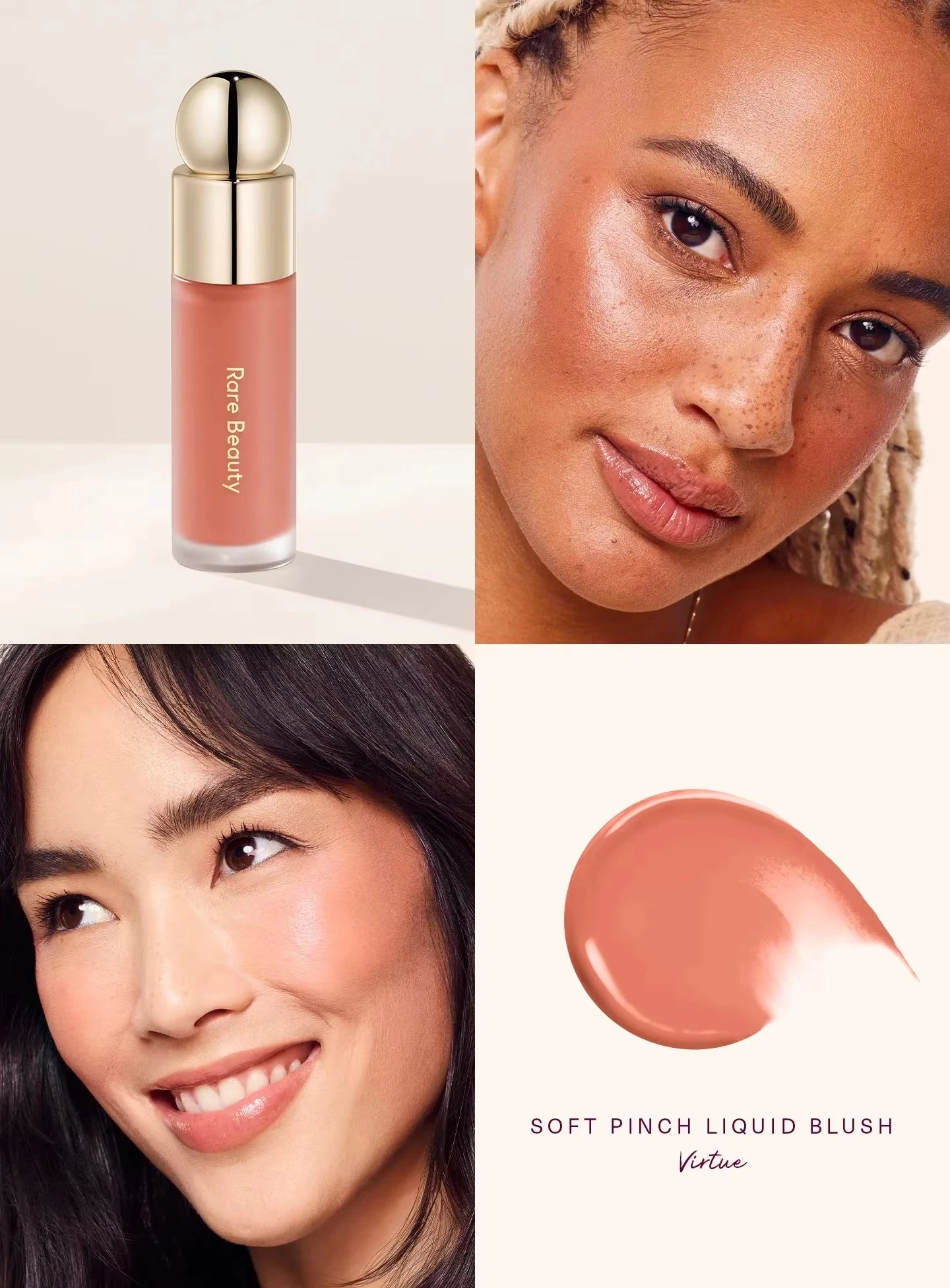 Rare Beauty 3D Face Contour Liquid Bronzer Shade Smooth Highlight Mirror Lasting Natural Nose Shadow Waterproof Brighten Makeup