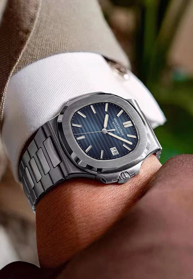 2025 New Specht Sohne Men's Automatic Mechanical Watches  Sapphire Crystal Stainless Steel 50m Waterproof 5711 Watch For Men