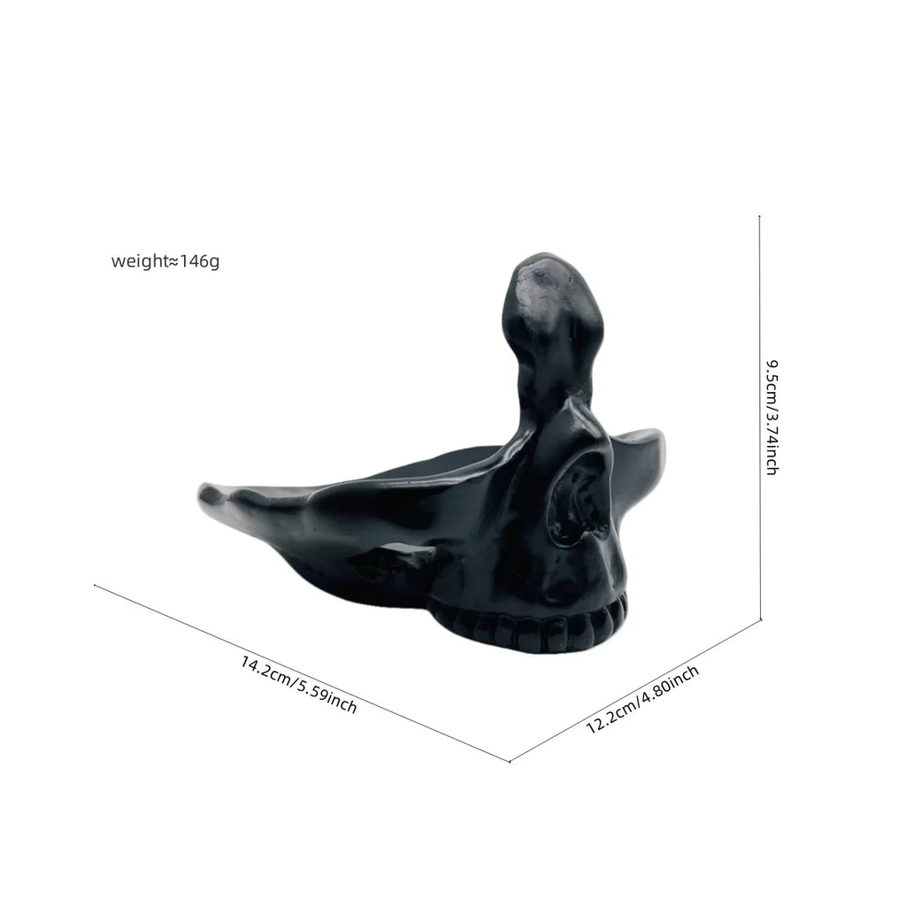 Mobile Phone Holder Creative Skull Glasses Storage Stand Jewelry Organizer Rack Art Home Decoration Resin Table Ornaments Gift
