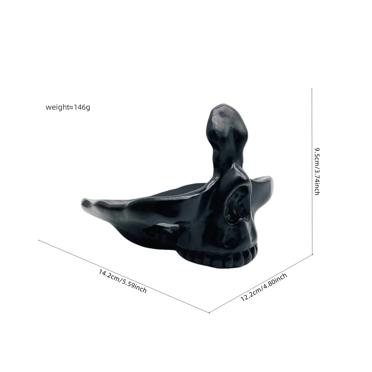 Mobile Phone Holder Creative Skull Glasses Storage Stand Jewelry Organizer Rack Art Home Decoration Resin Table Ornaments Gift