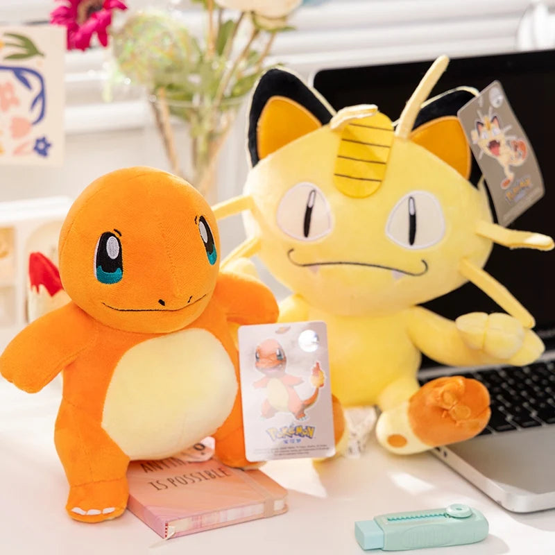 Genuine Pokemon Pikachu Stuffed Doll Cute Cartoon Anime Series Gengar  Eevee Stuffed Doll Kawaii Toys Hobbies Kids Birthday Gift