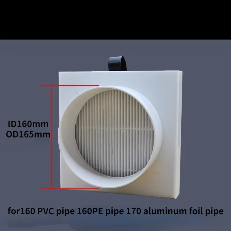 duct air filter inline ducting box ventilation for PVC pipe PE pipe Aluminum foil tube Inlet pre filter Deworming and Deashing
