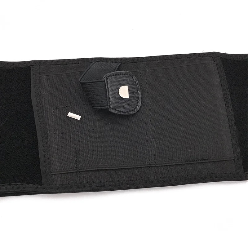 Portable Tactical Gun Holster Waist Belt Outdoor Hunting Hiking Concealed Carry Phone Bag Black Hidden Belly Defense Waist Belt