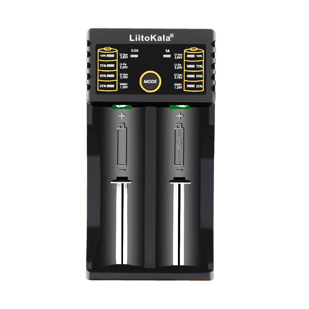 LiitoKala Lii-202 18650 Charger 1.2V/3.7V/3.2V/3.85V 21700 20700 2665014500 16340 NiMH li-ion battery Smart charger