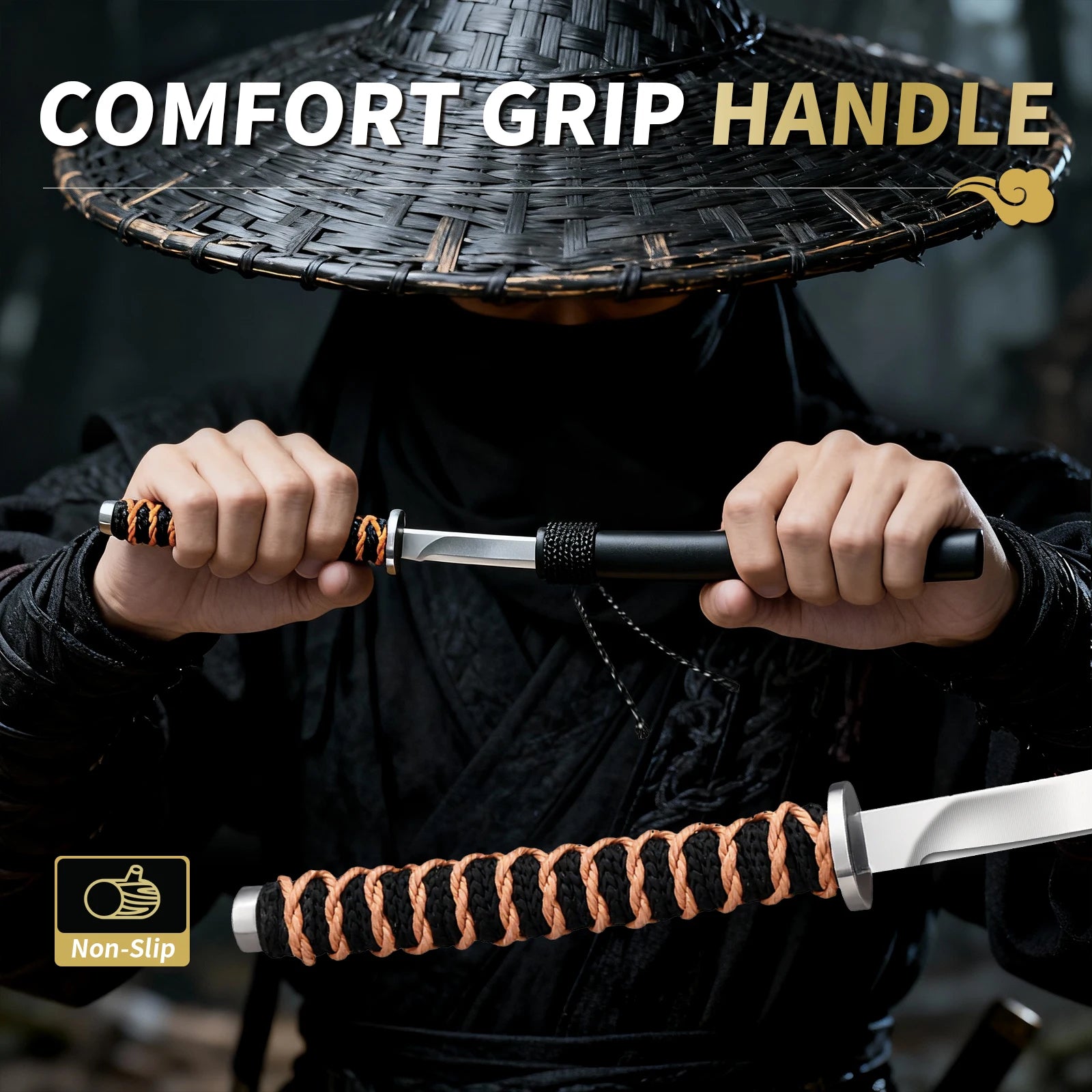 Professional Japanese Katanee Outdoor Tactical Knife with High-quality Stainless steel blade Multi-purpose Pocket Knifes