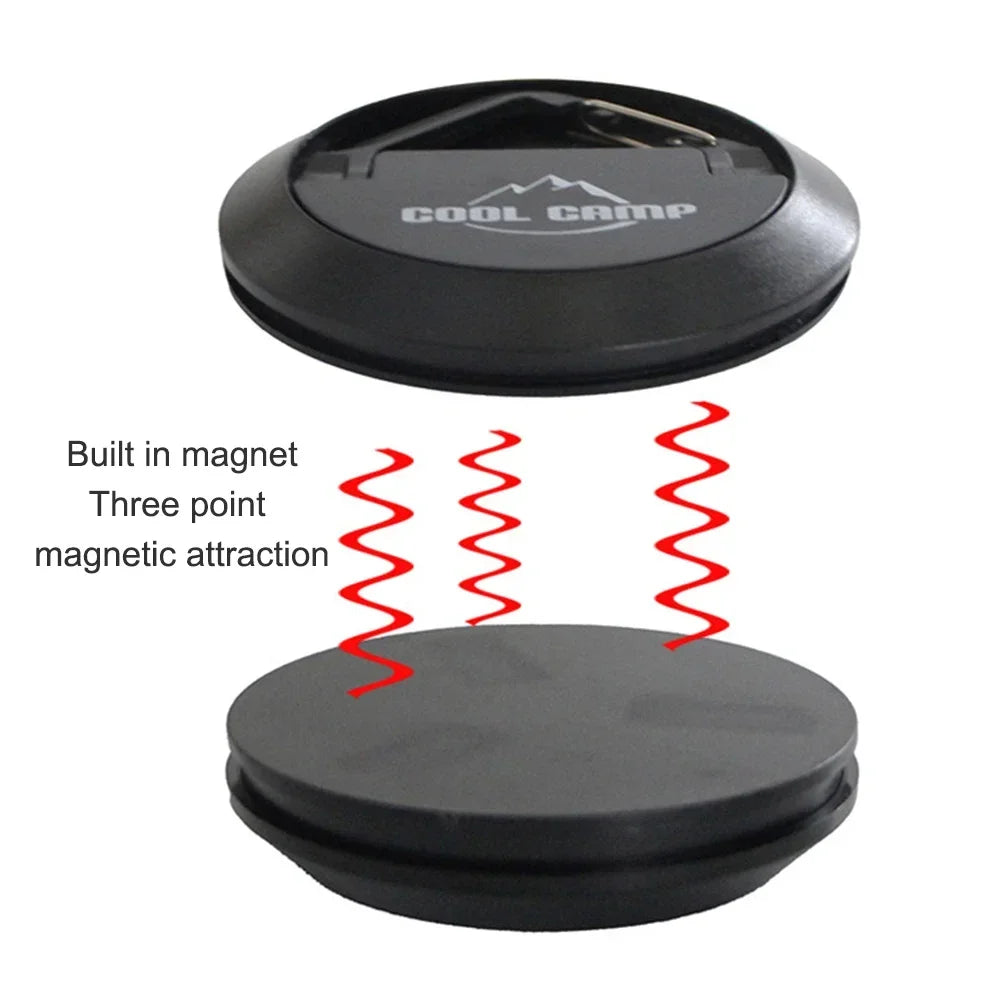 Outdoor Magnetic Tent Hook Portable Multi-purpose Tent Ceiling Buckle Clamp Suction Cup Camping Rope Retainer Kerosene Lamp Hook