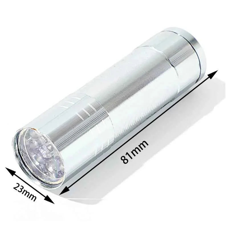 Multifunctional UV LED Flashlight Anti-counterfeiting Banknote Verification Fluorescent Agent Detection Jewelry Appraisal Lamp