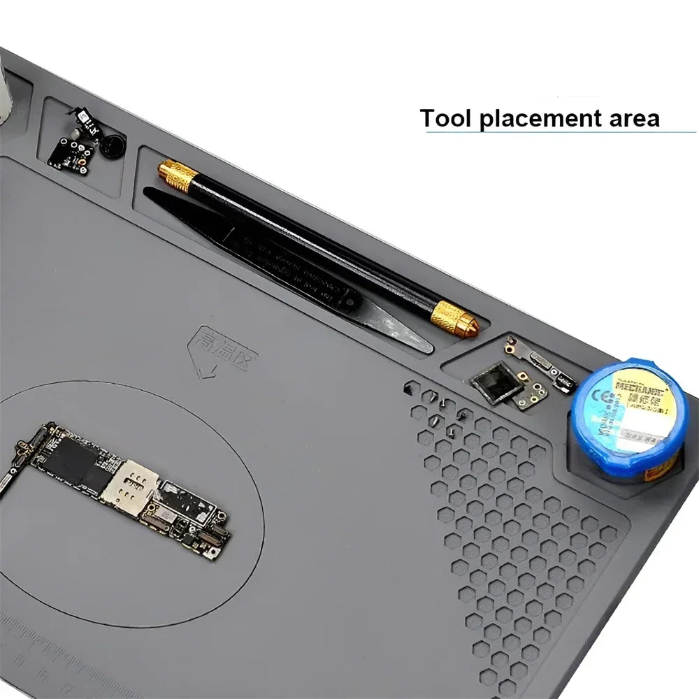 ESD Heat Insulation Soldering Mat Computer Phone Repair Tool Kit Working Silicone Repair Pad Heatresistant Maintenance Tool Kit
