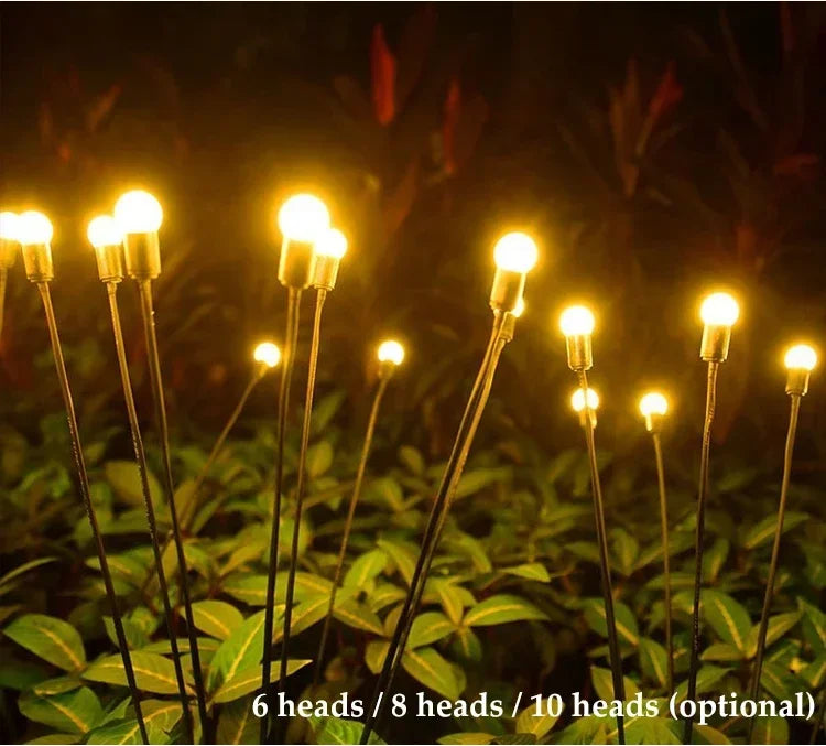 LED Solar Garden Lights Powered Firefly Lights Outdoor Waterproof Vibrant Garden Lights for Patio Pathway Christmas Decoration