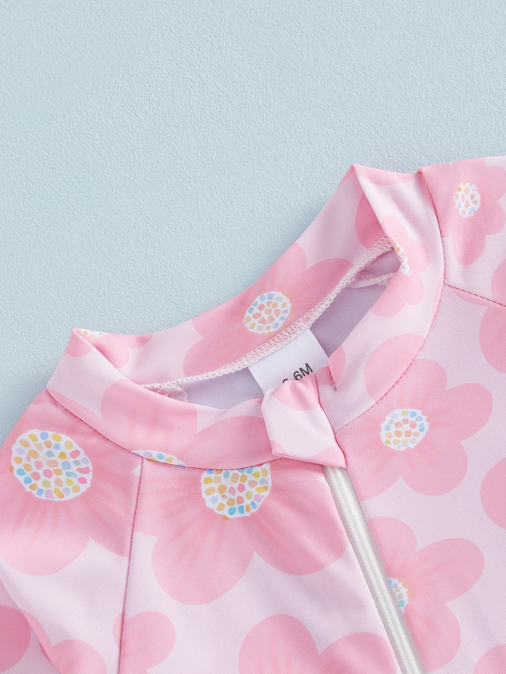 Toddler Baby Girl Summer Rash Guard Swimsuit Solid Color Print Long Sleeve Round Neck Romper Swimwear for Pool Beach