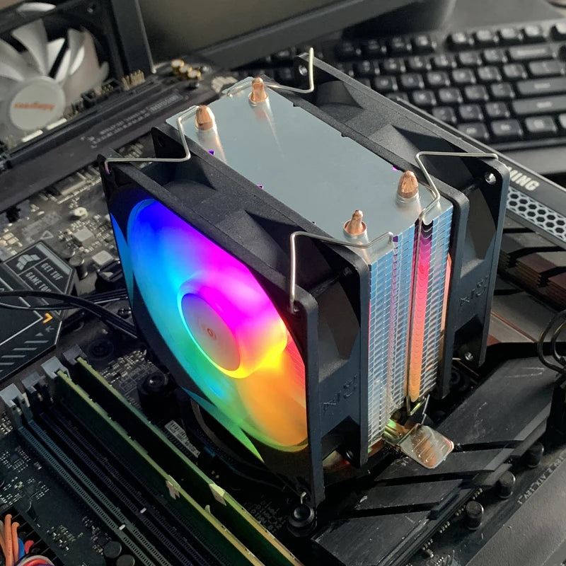 X99 RGB CPU air-cooled Cooler 3PIN/4PIN PC Processor Radiator For Intel LGA 1151 1155 1200 X99 1700 2011 AM5 AM3 AM4 Ventilador