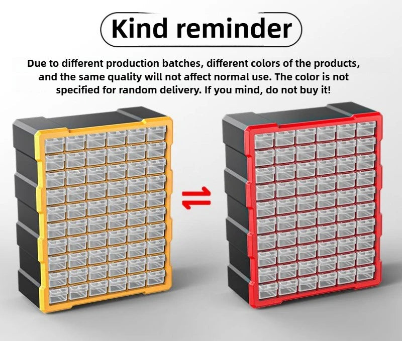 Hardware Toolbox Hanging Design Tool Parts Box Drawer-type Classification Storage Box Sturdy and Durable Tools Packaging