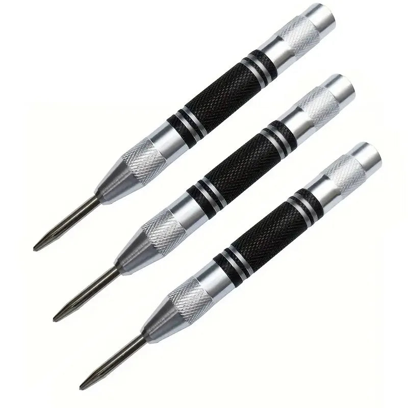 Auto Center Puncher Hole Marker Wood Metal Steel Spring Load Kerner Drill Locator Heavy Duty Punch Carpentry Automatic Hand Tool
