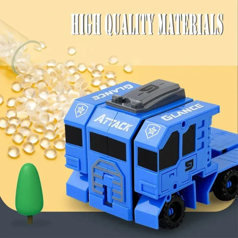 Kids Educational Deformation Toys: Digital Number Bots & Tank Warrior Transformation Robots