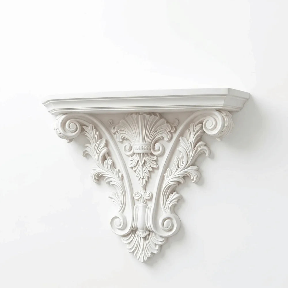 Creative 3D Printing Floating Shelf Unique Retro Gothic Wall Decor Decorative Carving Wall Mounted Shelves Goth Home Decor