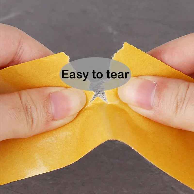 1Roll 5M Double Sided Tape High Viscosity Grid Fiber Transparent Double Sided Tape Sticky Adhesive Fiber Mesh Tape