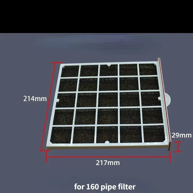 duct air filter inline ducting box ventilation for PVC pipe PE pipe Aluminum foil tube Inlet pre filter Deworming and Deashing