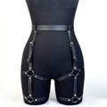 PU Leather Leg Harnesses for Women Gothic Punk Women's Leg Garter Harness Belt Adjustable PU Leather Waist Belt.