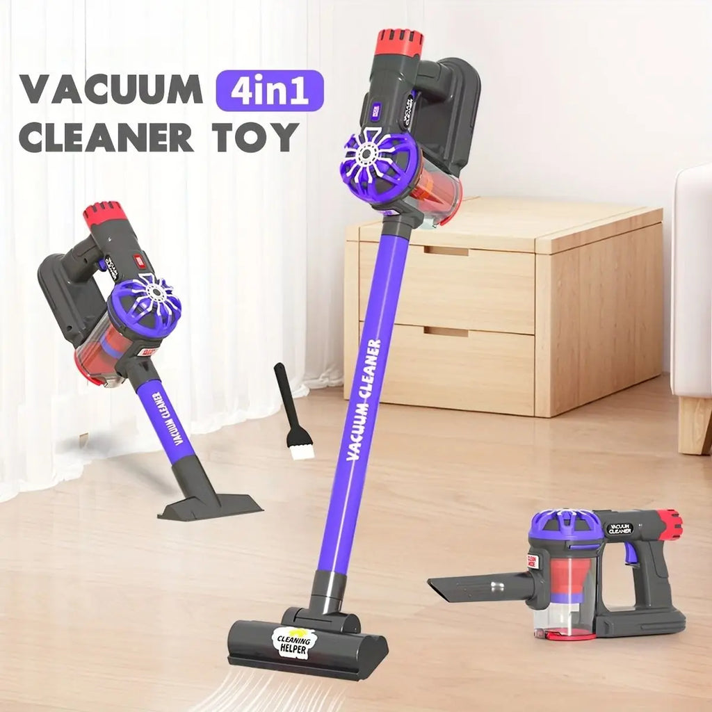 Kids' play vacuum cleaner toy, simulates cleaning, a tool for teaching household responsibility, suitable for girls and boys.