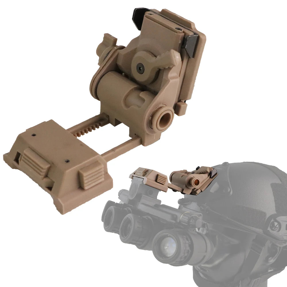 BOOIU New L4G24 NVG Tactical Helmet Mount Metal/Nylon Holder Bracket For PVS15/18  Goggles Night Vision Stent Helmet Accessories