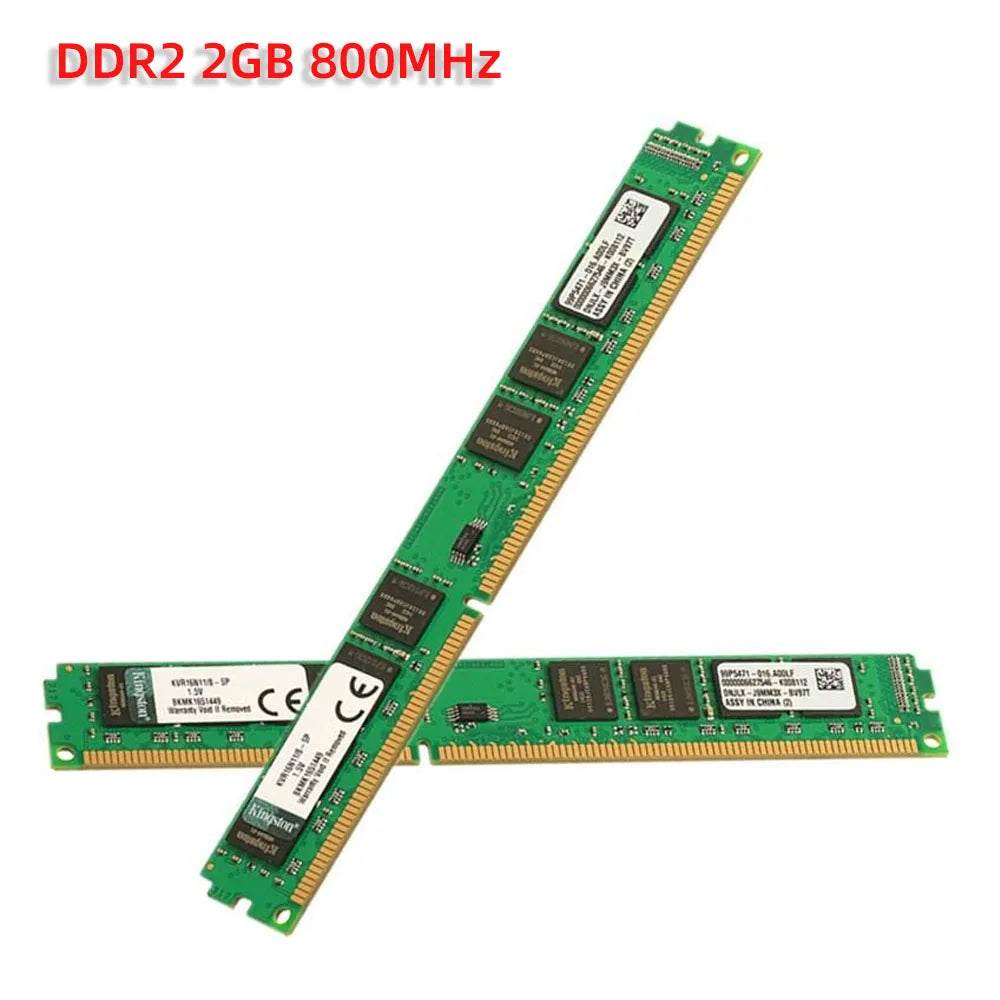 Kingston Memoria Ram DDR2 2GB 4GB(2X2GB) Kit DIMM Memory RAM Computer Desktop 667MHz 800Mhz PC2-5300 6400 ddr2 ram Memory