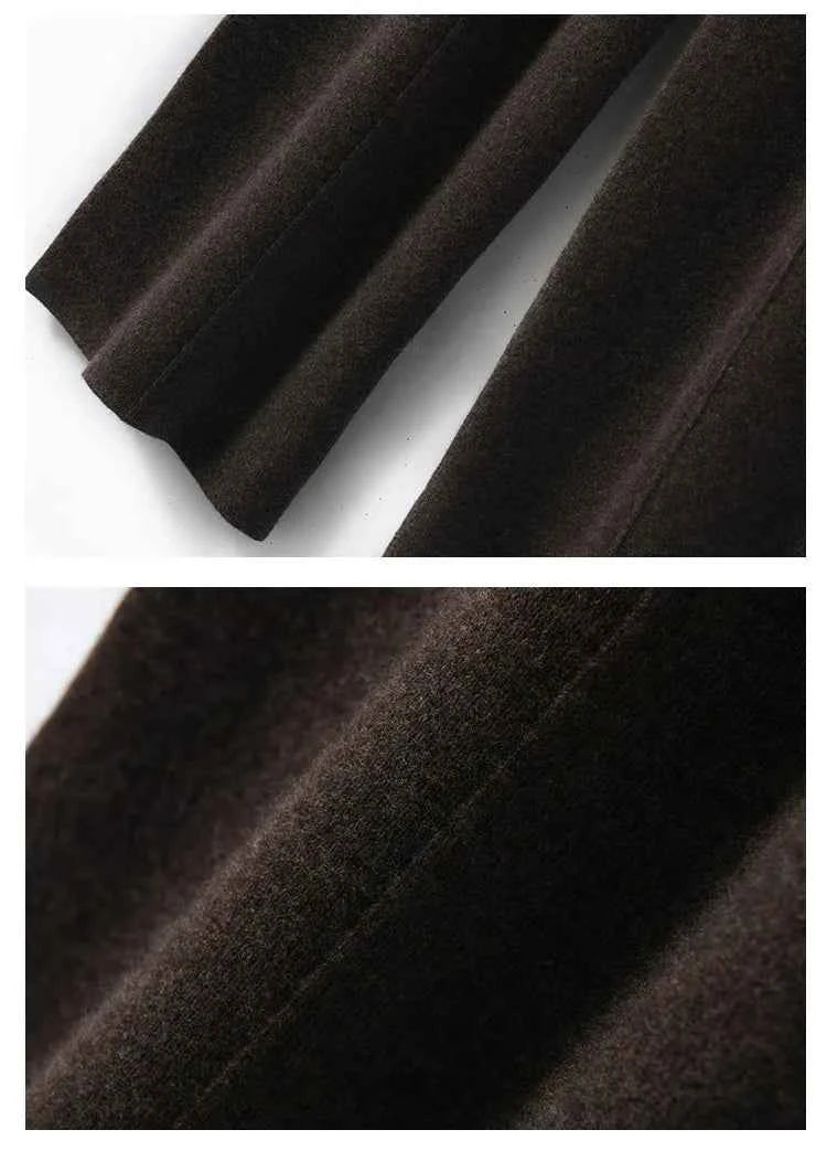 Women's High waisted warm knit wide leg straight leg pants for women, solid color loose wide leg pants