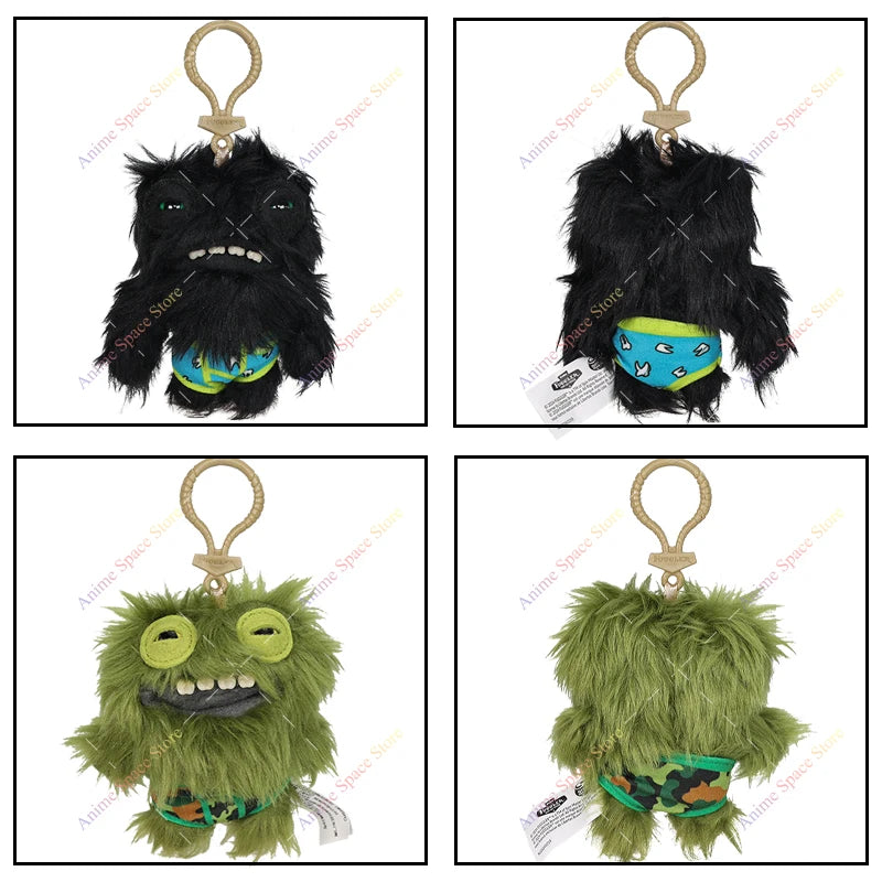 Original Fuggler Plush Keychain Ugly Monster Screech Munch Rabid Rabbit Wide Eyed Weirdo Annoyed Alien Stuffed Peluche Toys