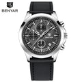 BENYAR Men's Watches Luxury Quartz Wristwatches Chronograph Watch Men Gifts Waterproof Stainless Steel Clock Reloj Hombre 2025