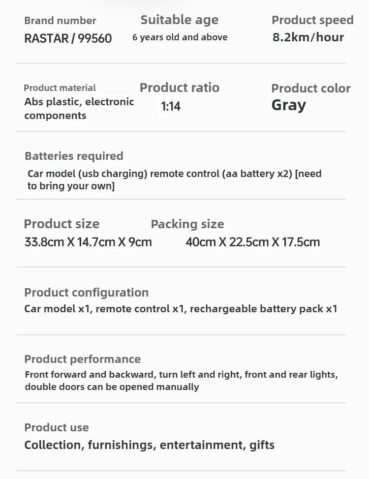 Kawaii Toy Car Funny Gift-1:14 High-speed 4WD Rc Cars,2.4G Remote Control Car Model,cool Stuff Electric Car Toy,toys for Boys
