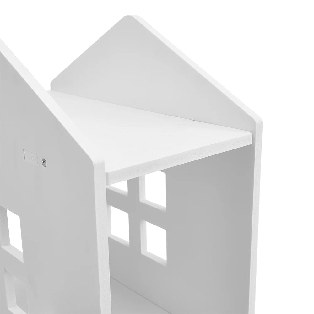 360° rotating bookshelf for children's room 3-layer house-shaped children's bookshelf floor-standing