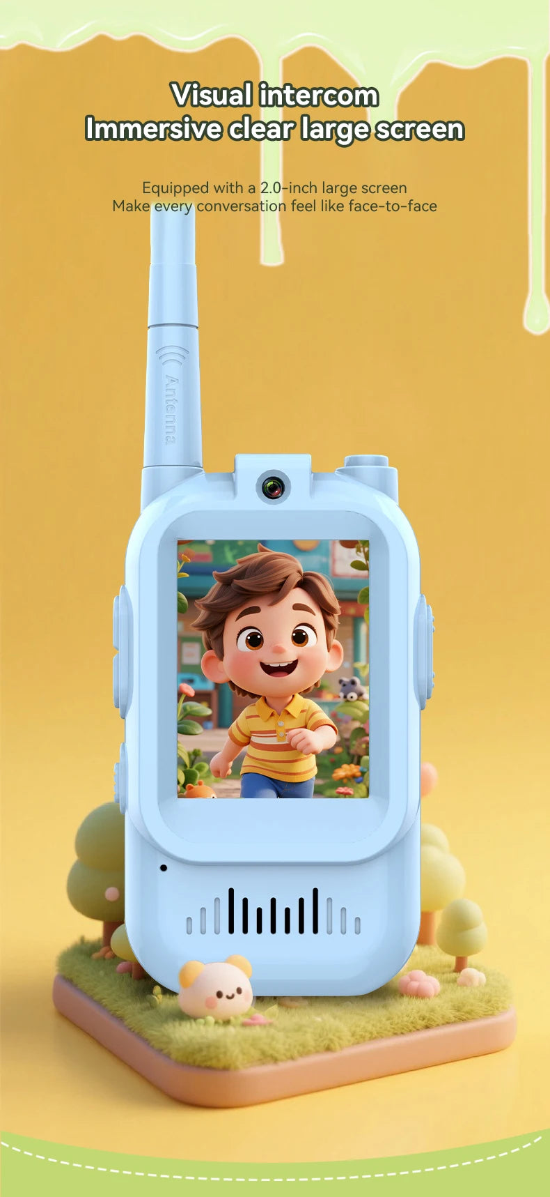 Kids Video Walkie Talkie Toys outdoor Children Parent-child intercom machine Walkie-talkie with HD Camera for Boys & Girls Gifts