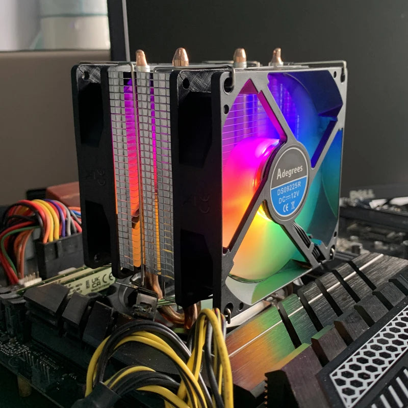 X99 RGB CPU air-cooled Cooler 3PIN/4PIN PC Processor Radiator For Intel LGA 1151 1155 1200 X99 1700 2011 AM5 AM3 AM4 Ventilador