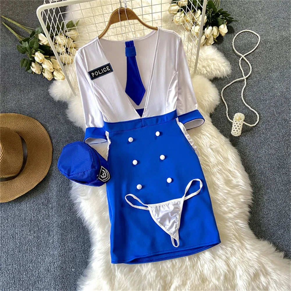 Summer Girls Sexy Hot Sweet Transparent Suspender Mini Dress Women Elastic Waist And Backless Strap Lolita Pajamas Bubble Skirt