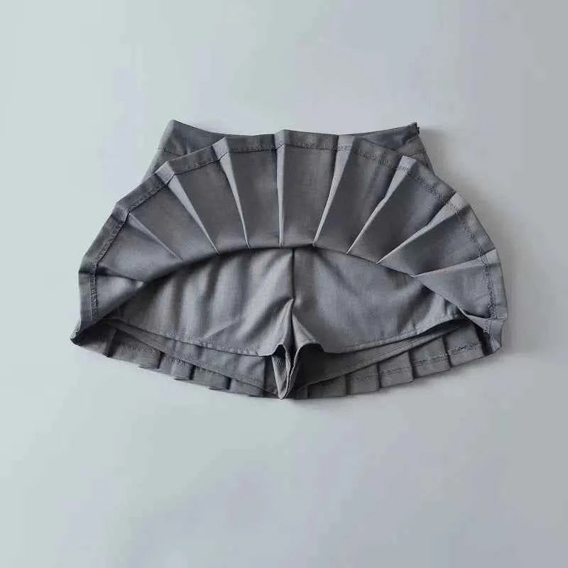 Summer Mini Skirts For Women Harajuku High Waist Skirts Womens Korean Fashion Sexy Skirts Vintage Pleated Skirt Tennis Pink Blue