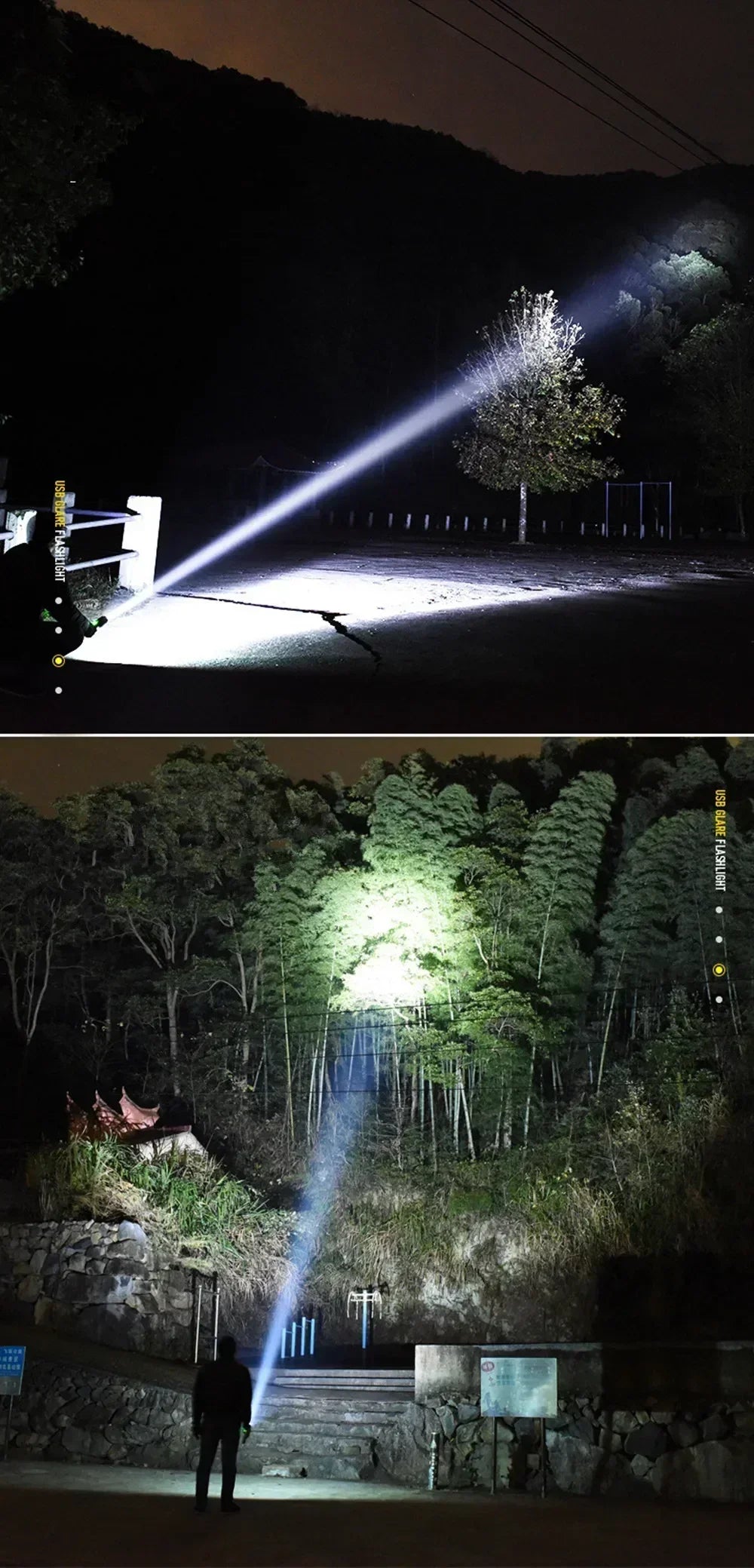 Rechargeable LED Flashlights 90000 Lumens Super Bright Zoomable Waterproof Flashlight with 3 Modes Powerful for Camping Hiking