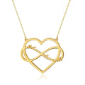 Infinite Symbol Personalized Necklace Name Heart Custom Chain Family Gift For Women Men Couple Friend Stainless Steel Jewelry